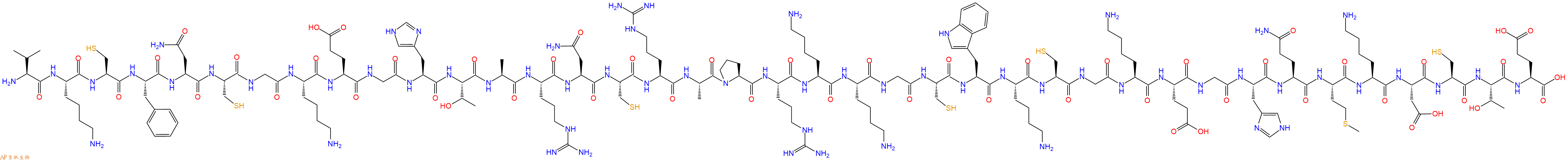 专肽生物产品Val-Lys-Cys-Phe-Asn-Cys-Gly-Lys-Glu-Gly-His-Thr-Al