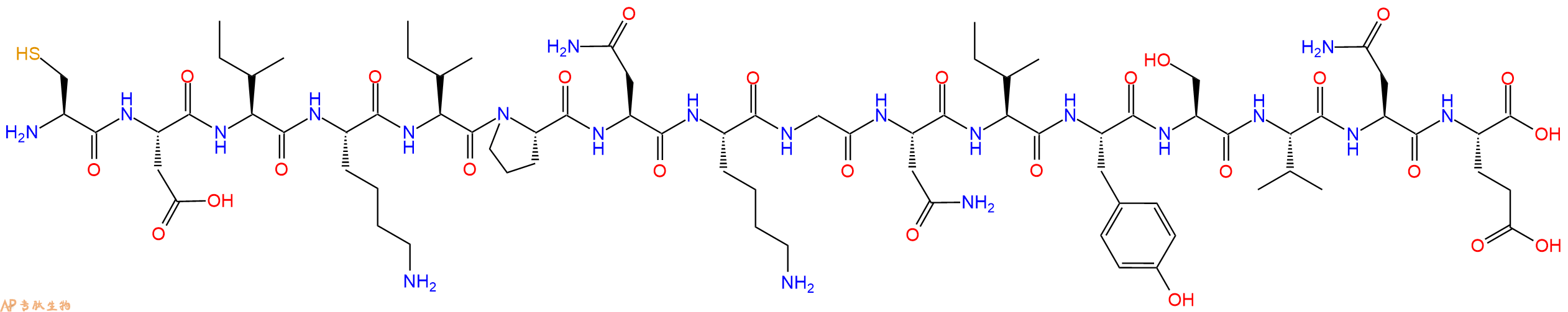 专肽生物产品十六肽CDIKIPNKGNIYSVNE