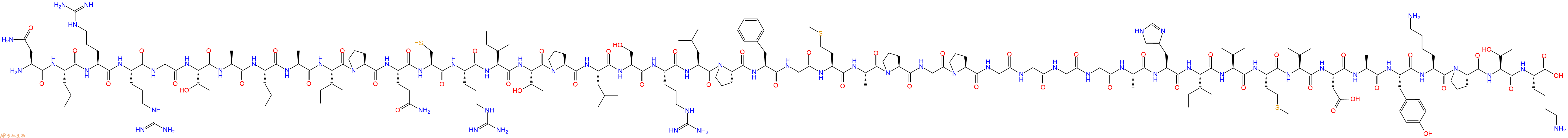 专肽生物产品Asn-Leu-Arg-Arg-Gly-Thr-Ala-Leu-Ala-Ile-Pro-Gln-Cy