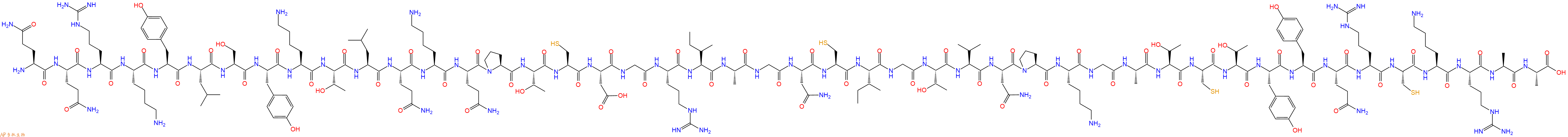 专肽生物产品Gln-Gln-Arg-Lys-Tyr-Leu-Ser-Tyr-Lys-Thr-Leu-Gln-Ly