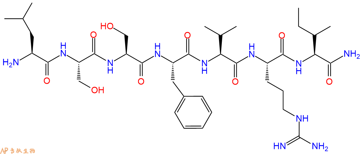 专肽生物产品七肽LSSFVRI-NH2148054-14-2