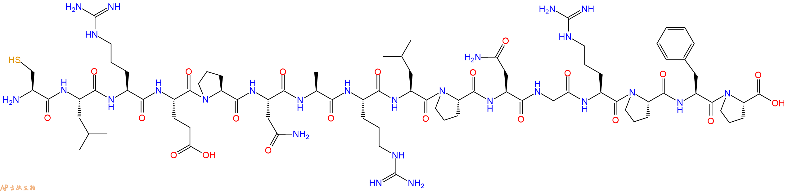 专肽生物产品十六肽CLREPNARLPNGRPFP