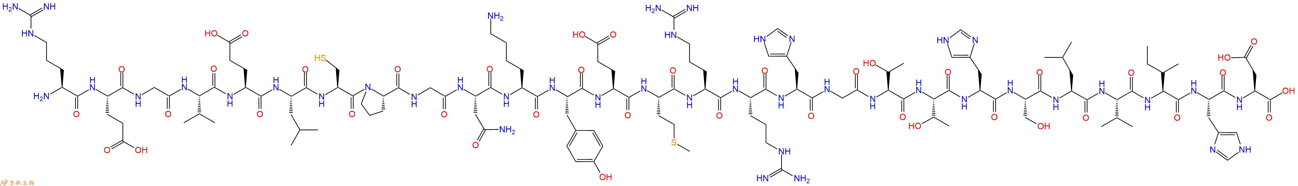 专肽生物产品二十七肽REGVELCPGNKYEMRRHGTTHSLVIHD