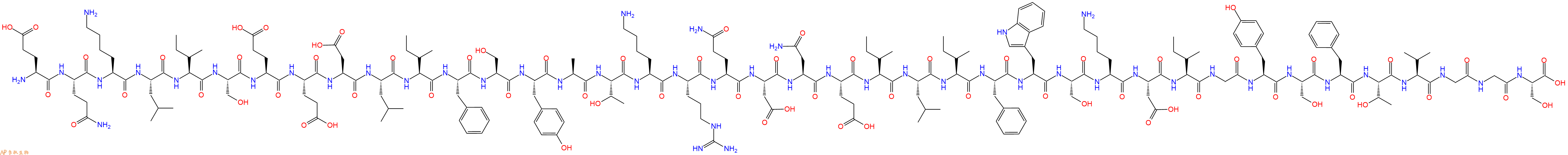 专肽生物产品Glu-Gln-Lys-Leu-Ile-Ser-Glu-Glu-Asp-Leu-Ile-Phe-Se