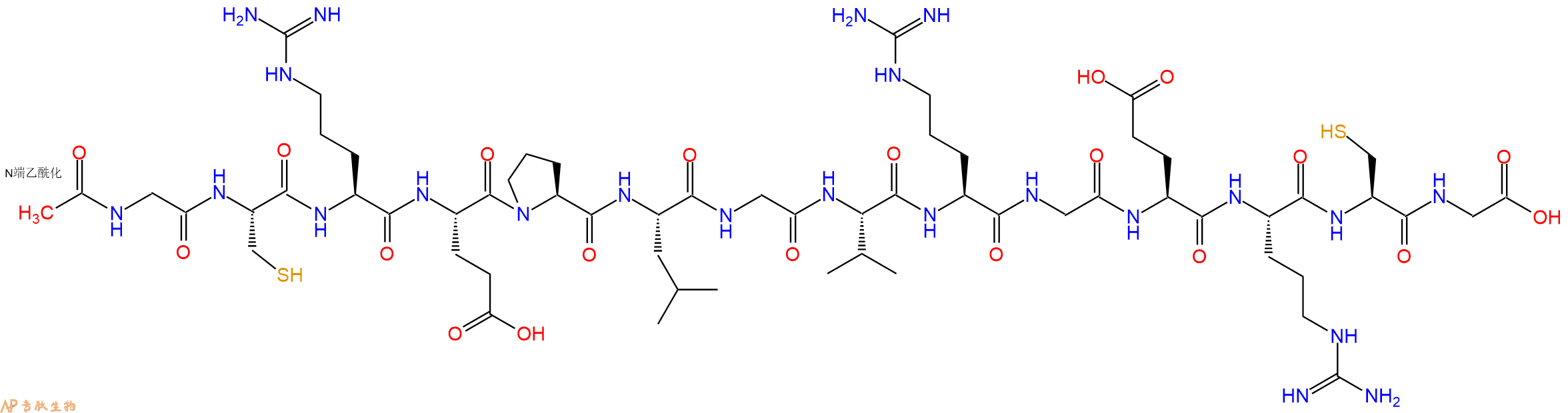 专肽生物产品十四肽Ac-GCREPLGVRGERCG
