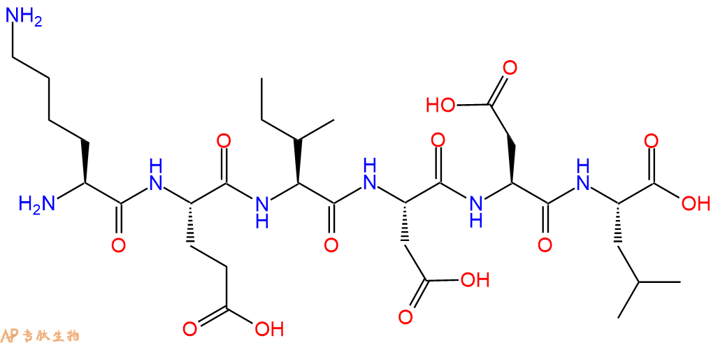 专肽生物产品六肽Lys-Glu-Ile-Asp-Asp-Leu