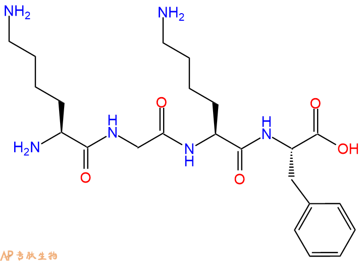 专肽生物产品四肽Lys-Gly-Lys-Phe