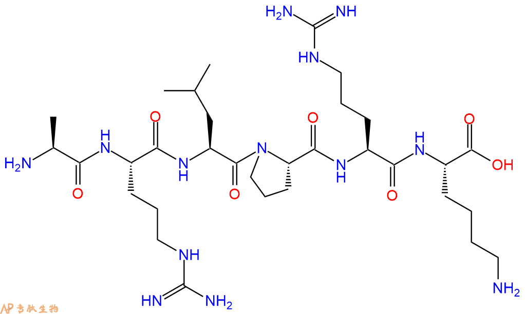 专肽生物产品六肽Ala-Arg-Leu-Pro-Arg-Lys