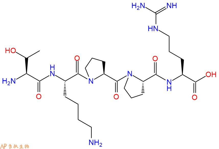 专肽生物产品五肽Thr-Lys-Pro-Pro-Arg41961-58-4