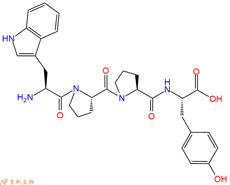 专肽生物产品四肽Trp-Pro-Pro-Tyr62690-33-9