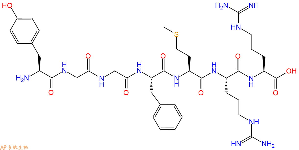 专肽生物产品Met-Enkephalin-Arg-Arg (Tyr-Gly-Gly-Phe-Met-Arg-Arg)76496-10-1