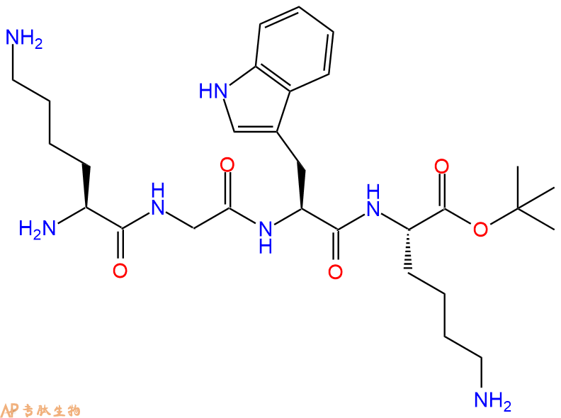 专肽生物产品四肽Lys-Gly-Trp-Lys-OtBu80971-61-5