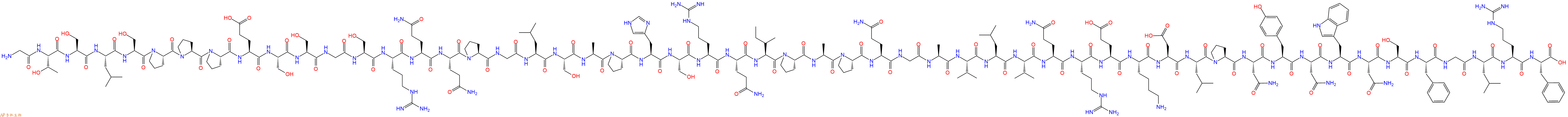 专肽生物产品Gly-Thr-Ser-Leu-Ser-Pro-Pro-Pro-Glu-Ser-Ser-Gly-Se