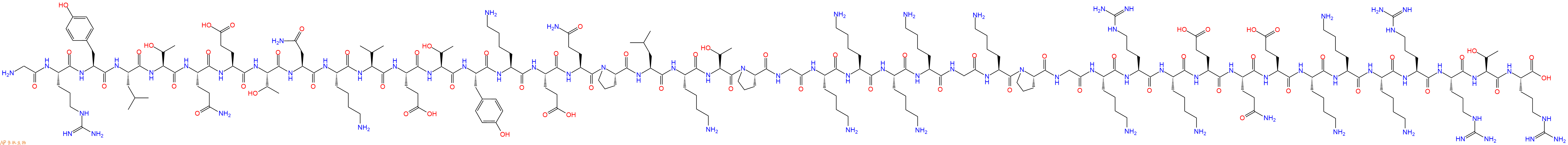 专肽生物产品Gly-Arg-Tyr-Leu-Thr-Gln-Glu-Thr-Asn-Lys-Val-Glu-Th