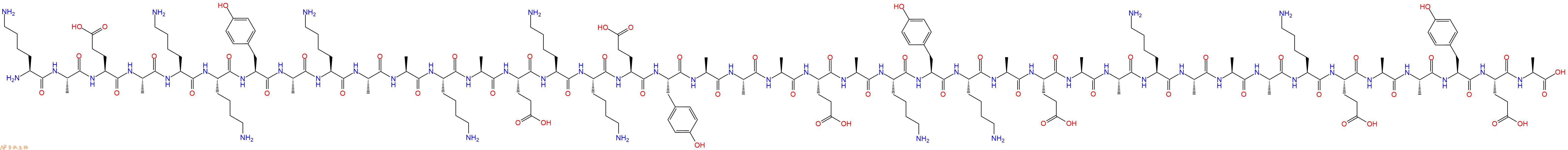 专肽生物产品Lys-Ala-Glu-Ala-Lys-Lys-Tyr-Ala-Lys-Ala-Ala-Lys-Al