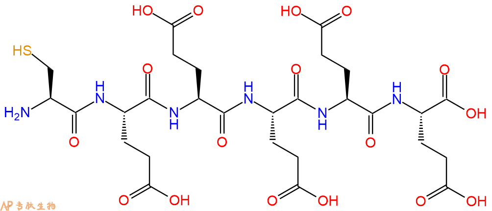 专肽生物产品六肽Cys-Glu-Glu-Glu-Glu-Glu