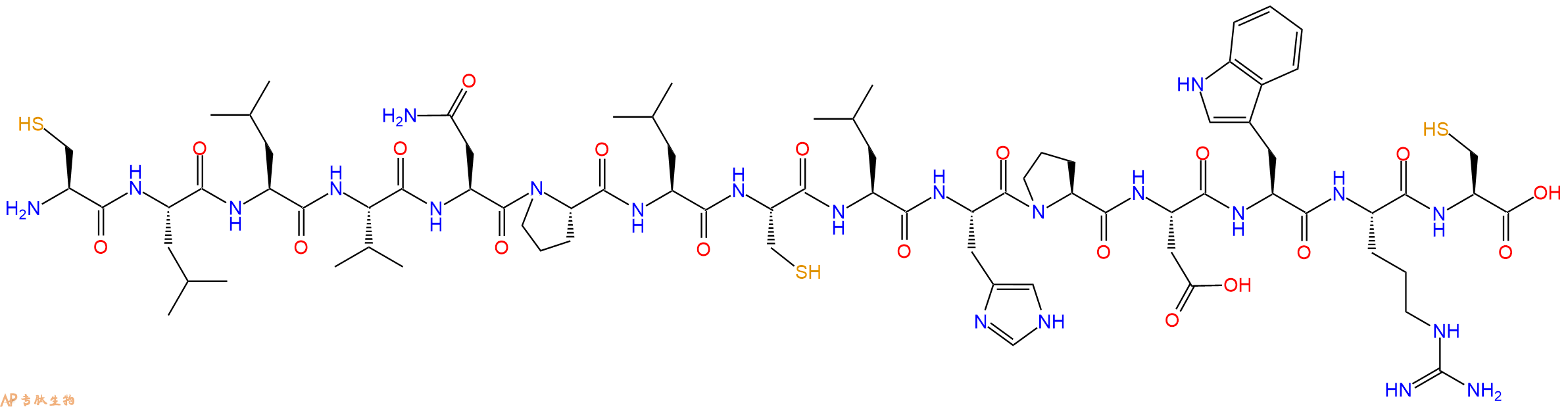 专肽生物产品十五肽CLLVNPLCLHPDWRC
