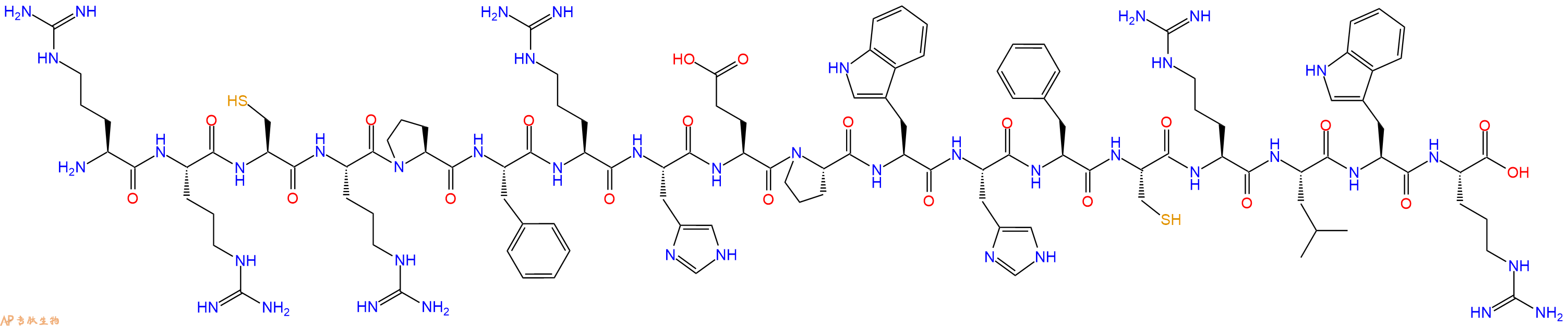 专肽生物产品十八肽RRCRPFRHEPWHFCRLWR
