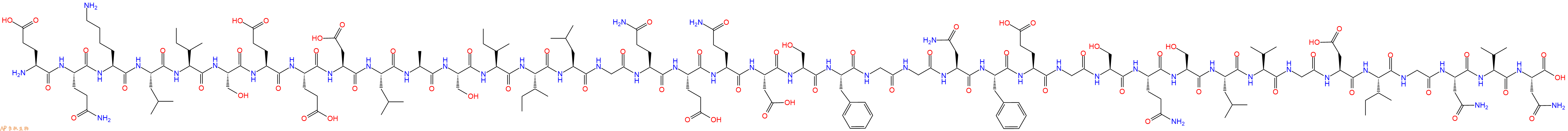 专肽生物产品Glu-Gln-Lys-Leu-Ile-Ser-Glu-Glu-Asp-Leu-Ala-Ser-Il