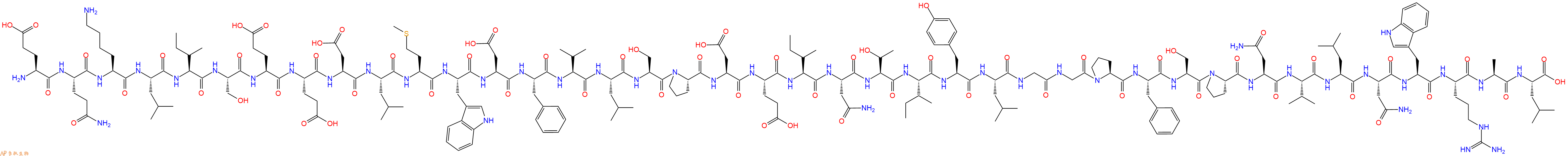 专肽生物产品Glu-Gln-Lys-Leu-Ile-Ser-Glu-Glu-Asp-Leu-Met-Trp-As
