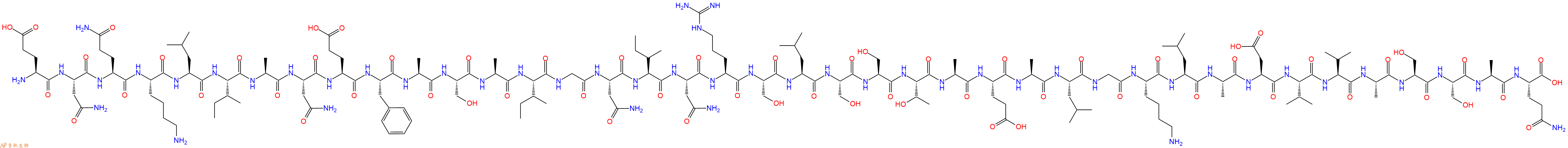 专肽生物产品Glu-Asn-Gln-Lys-Leu-Ile-Ala-Asn-Glu-Phe-Ala-Ser-Al