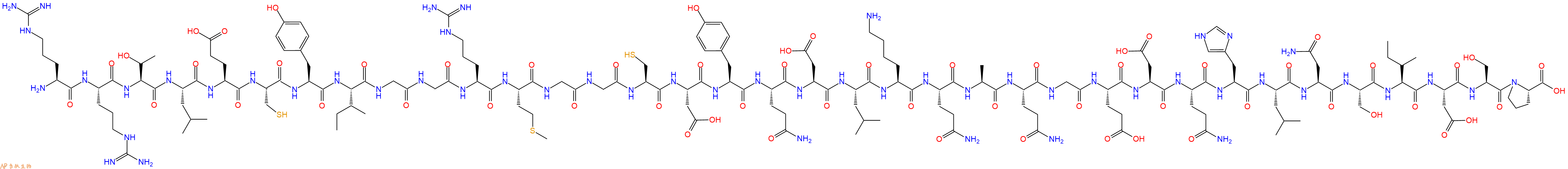 专肽生物产品Arg-Arg-Thr-Leu-Glu-Cys-Tyr-Ile-Gly-Gly-Arg-Met-Gl