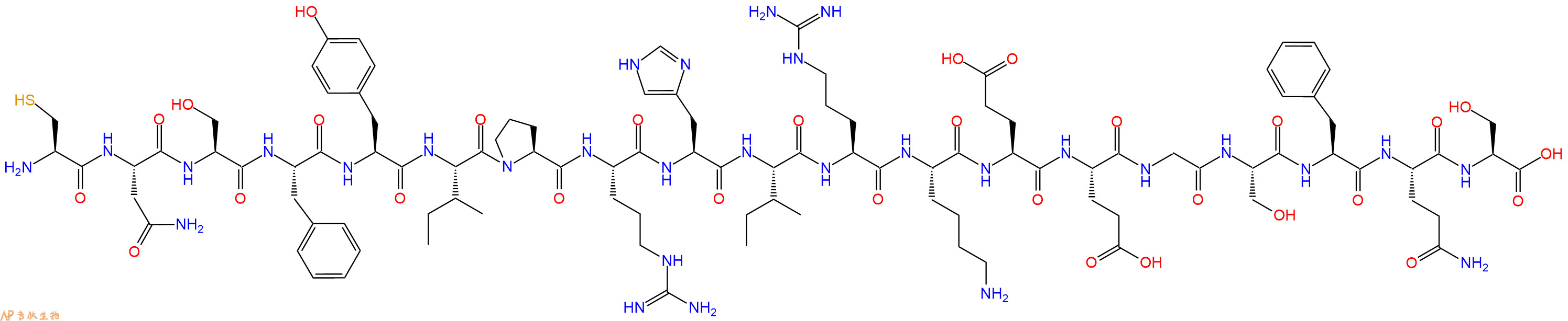 专肽生物产品十九肽CNSFYIPRHIRKEEGSFQS