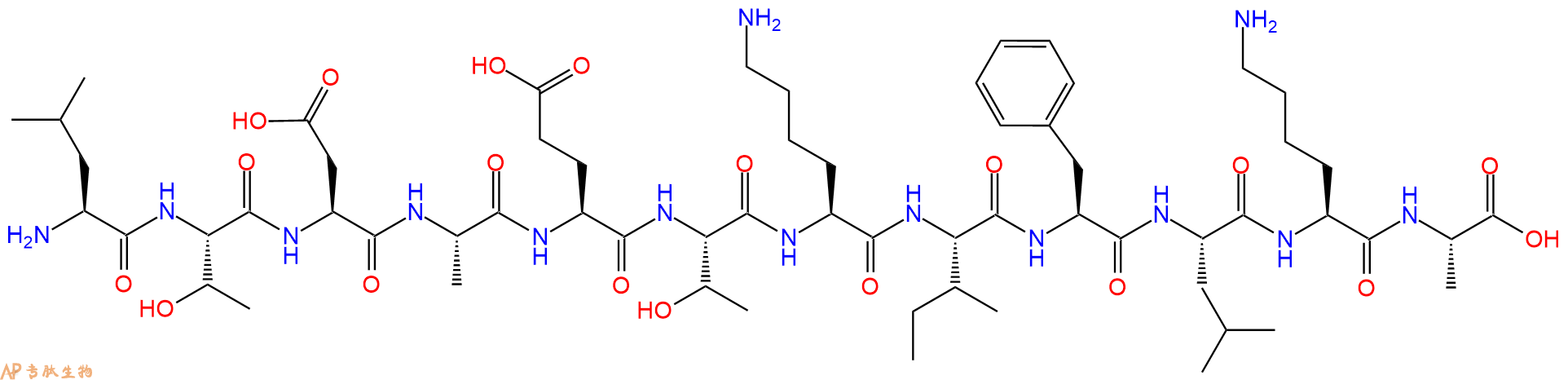 专肽生物产品十二肽LTDAETKIFLKA