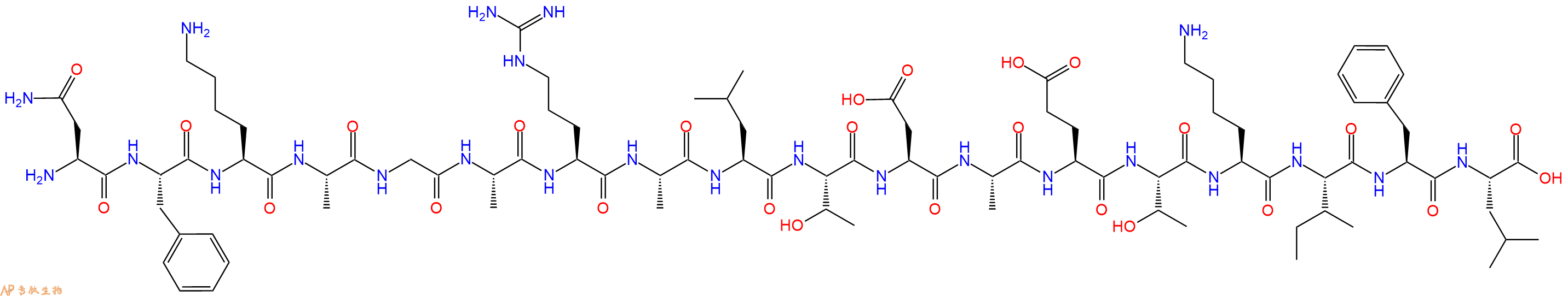 专肽生物产品十八肽NFKAGARALTDAETKIFL