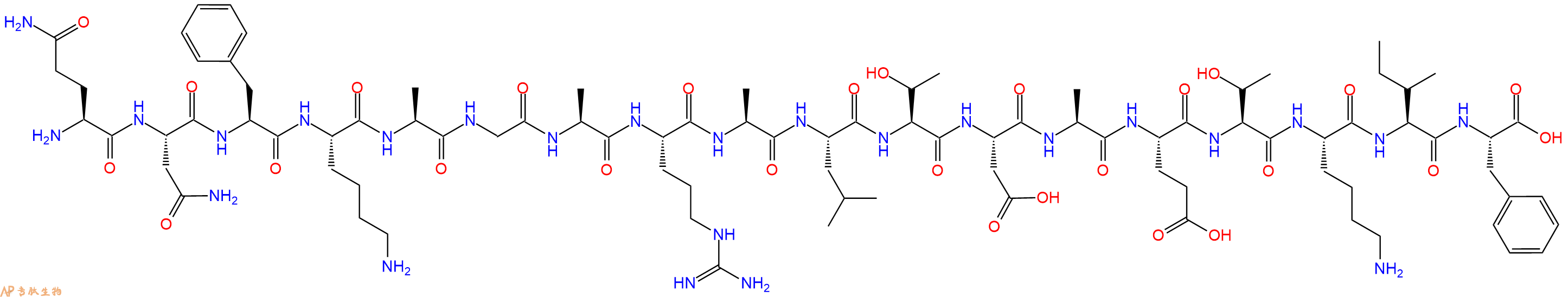专肽生物产品十八肽QNFKAGARALTDAETKIF
