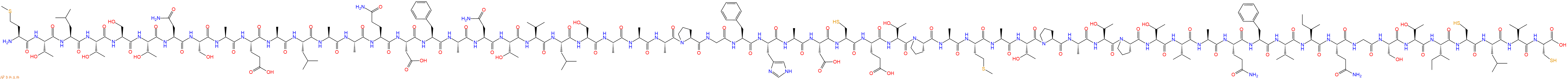 专肽生物产品Met-Thr-Leu-Thr-Ser-Thr-Asn-Ser-Ala-Glu-Ala-Leu-Al