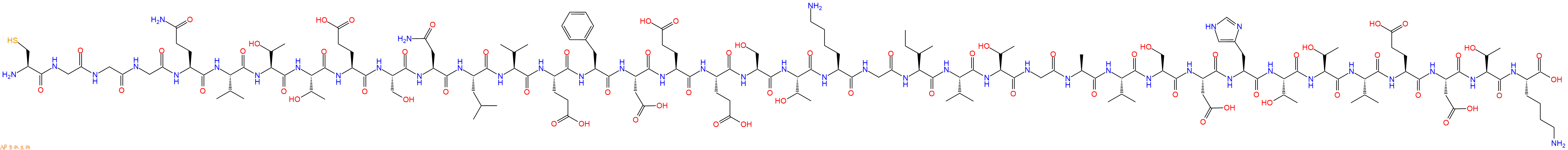 专肽生物产品Cys-Gly-Gly-Gly-Gln-Val-Thr-Thr-Glu-Ser-Asn-Leu-Va