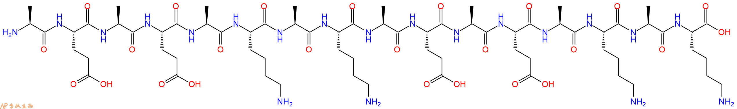 专肽生物产品十六肽AEAEAKAKAEAEAKAK