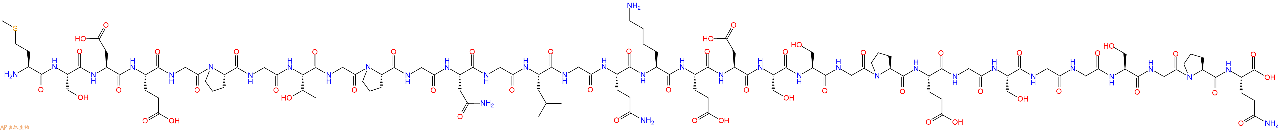 专肽生物产品Met-Ser-Asp-Glu-Gly-Pro-Gly-Thr-Gly-Pro-Gly-Asn-Gl