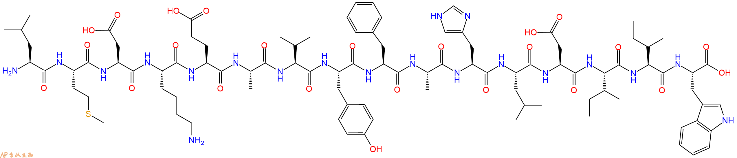 专肽生物产品[Ala11, Ala15]-Endothelin 1 (6-21)、2Ala-ET-1 (6-21) (Human, Rat, Mouse, Porcine, Bovine, Canine, Rabbit, Monkey)