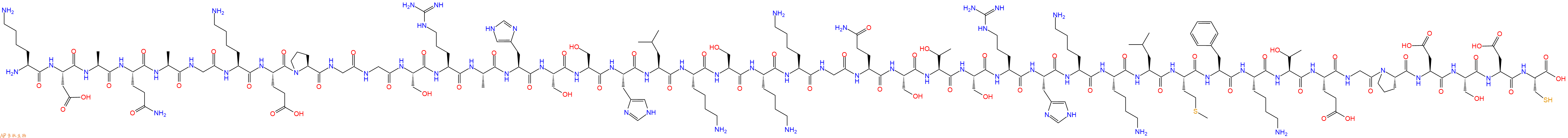 专肽生物产品Lys-Asp-Ala-Gln-Ala-Gly-Lys-Glu-Pro-Gly-Gly-Ser-Ar