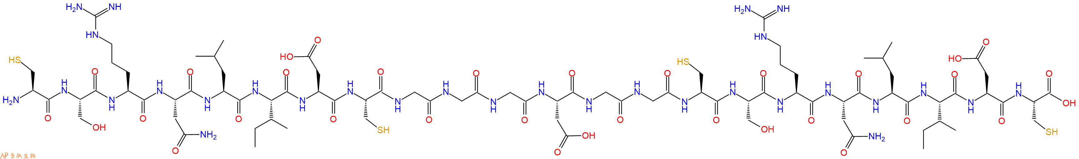 专肽生物产品二十二肽CSRNLIDCGGGDGGCSRNLIDC