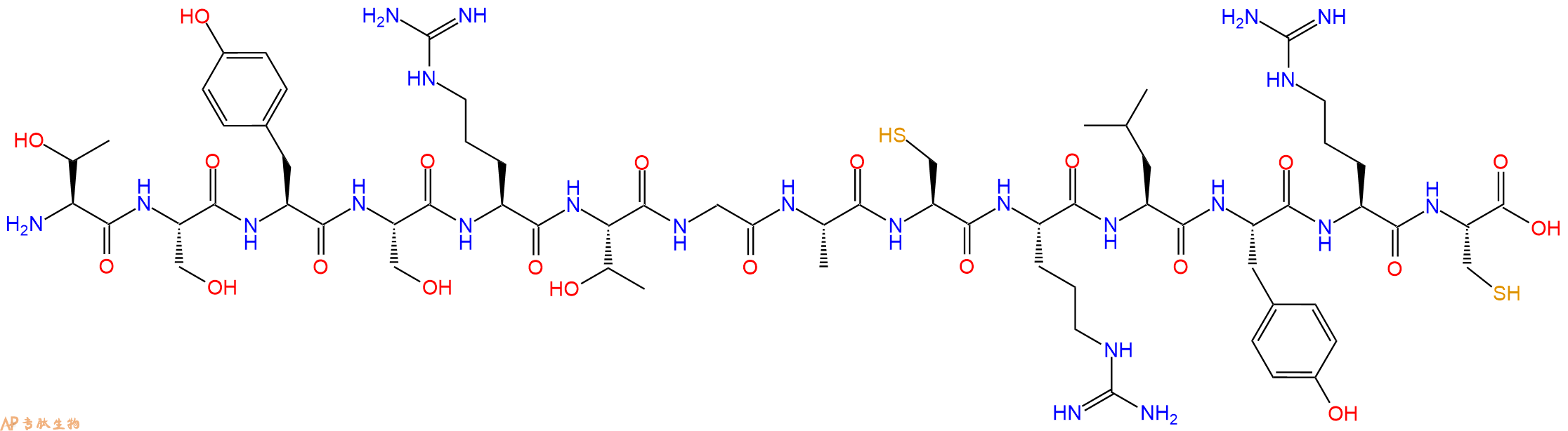 专肽生物产品十四肽TSYSRTGACRLYRC