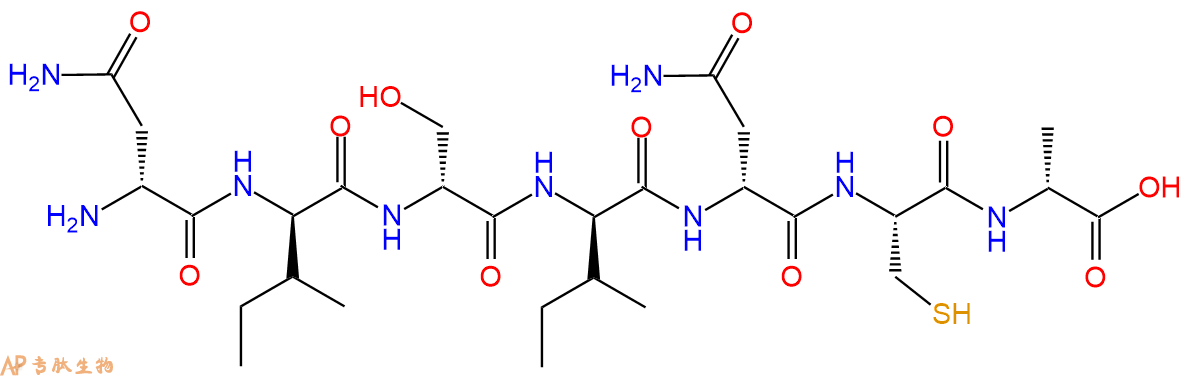 专肽生物产品七肽DAsn-DIle-DSer-DIle-DAsn-C-DAla