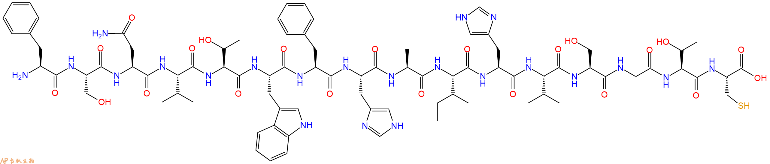 专肽生物产品十六肽FSNVTWFHAIHVSGTC