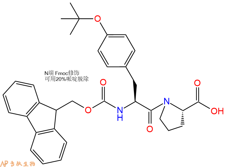 专肽生物产品二肽Fmoc-Tyr(tBu)-Pro