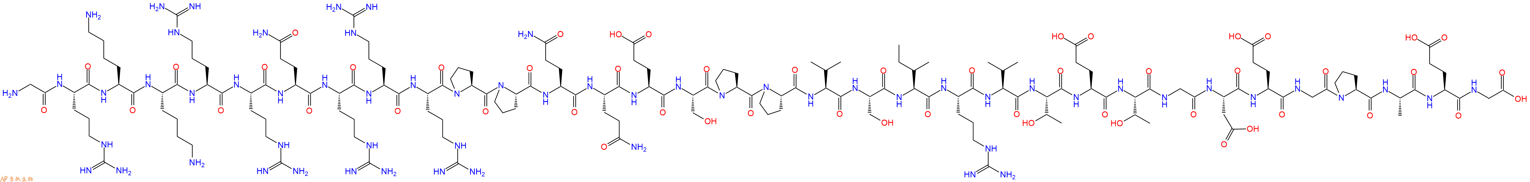 专肽生物产品Gly-Arg-Lys-Lys-Arg-Arg-Gln-Arg-Arg-Arg-Pro-Pro-Gl