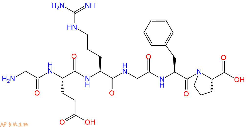 专肽生物产品六肽Gly-Glu-Arg-Gly-Phe-Pro