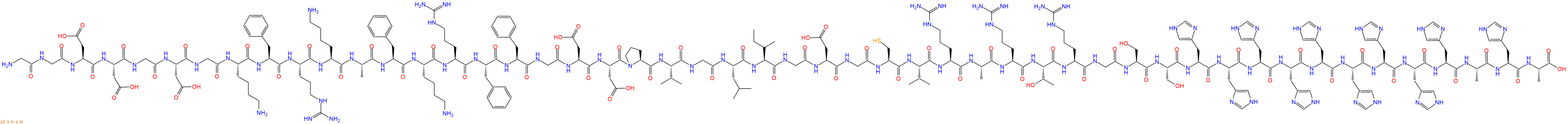 专肽生物产品Gly-Gly-Asp-Asp-Gly-Asp-Gly-Lys-Phe-Arg-Lys-Ala-Ph