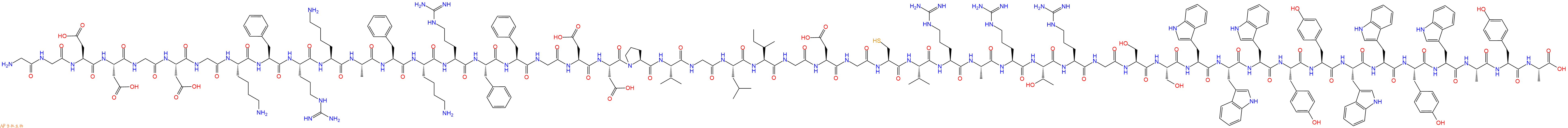 专肽生物产品Gly-Gly-Asp-Asp-Gly-Asp-Gly-Lys-Phe-Arg-Lys-Ala-Ph