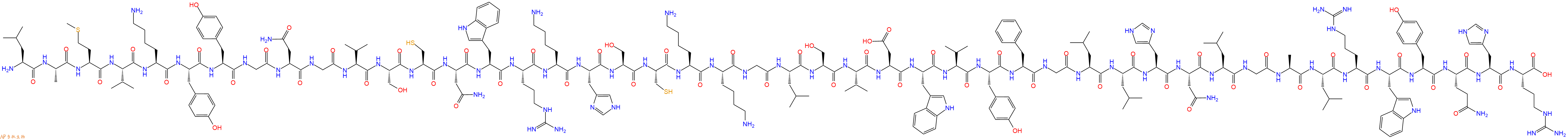 专肽生物产品Leu-Ala-Met-Val-Lys-Tyr-Tyr-Gly-Asn-Gly-Val-Ser-Cy