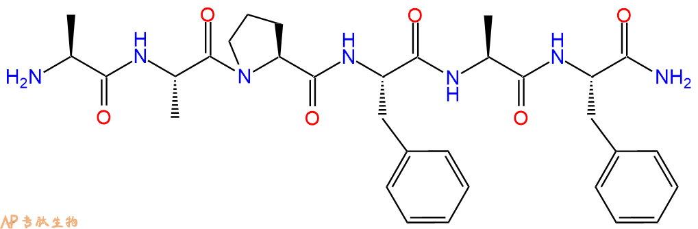 专肽生物产品六肽Ala-Ala-Pro-Phe-Ala-Phe-NH2