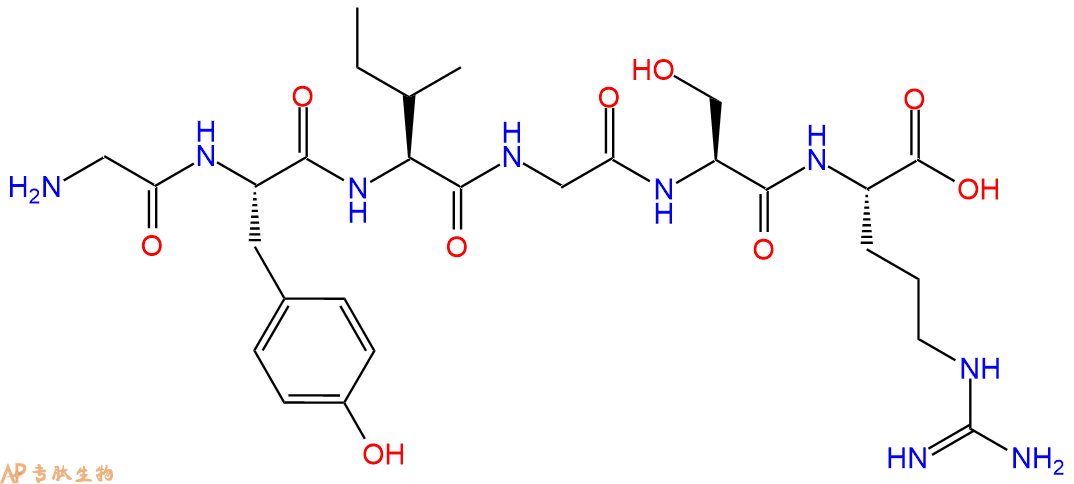 专肽生物产品六肽Gly-Tyr-Ile-Gly-Ser-Arg