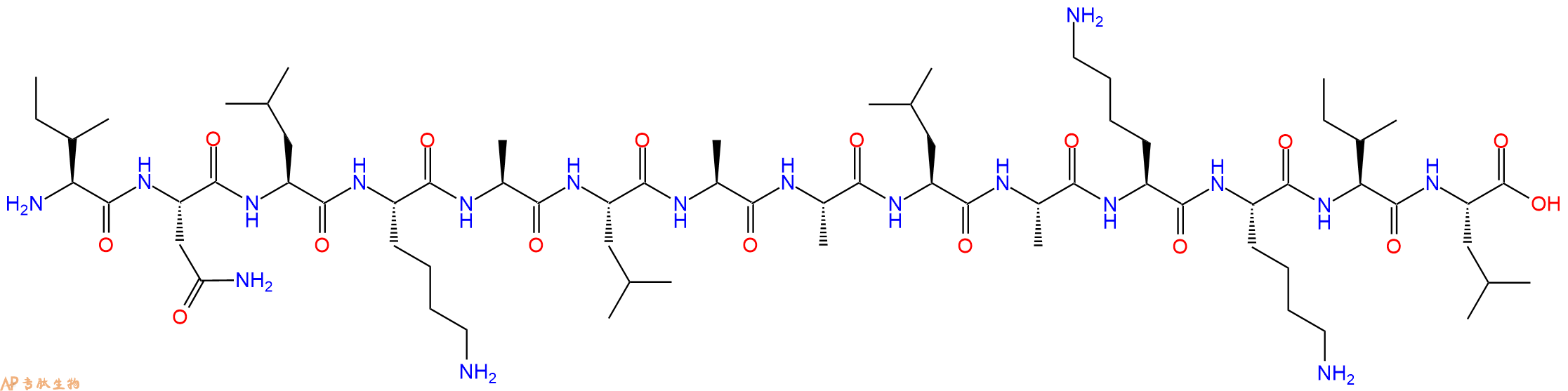 专肽生物产品十四肽INLKALAALAKKIL