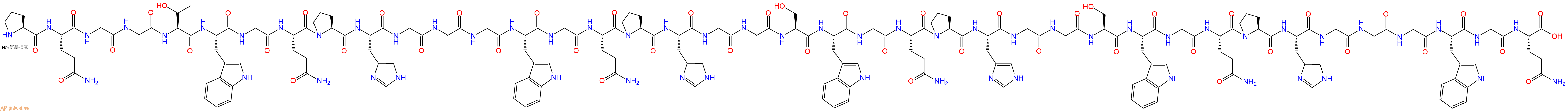 专肽生物产品Pro-Gln-Gly-Gly-Thr-Trp-Gly-Gln-Pro-His-Gly-Gly-Gl